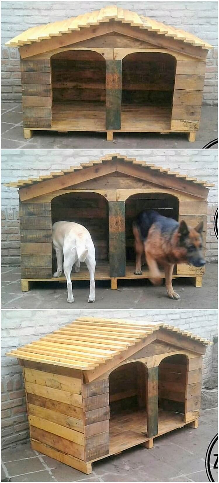 Pallet Double Pet House