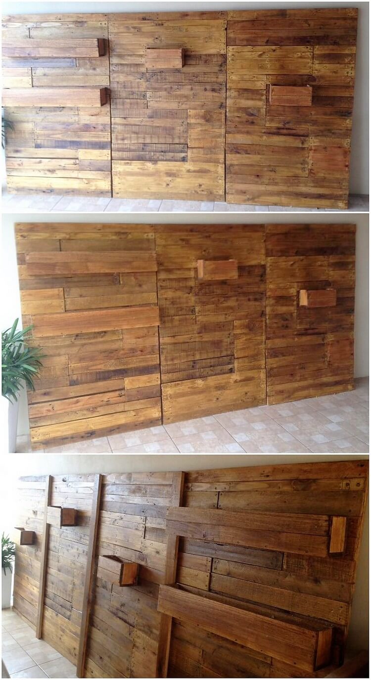 Wooden Pallet Wall Planter