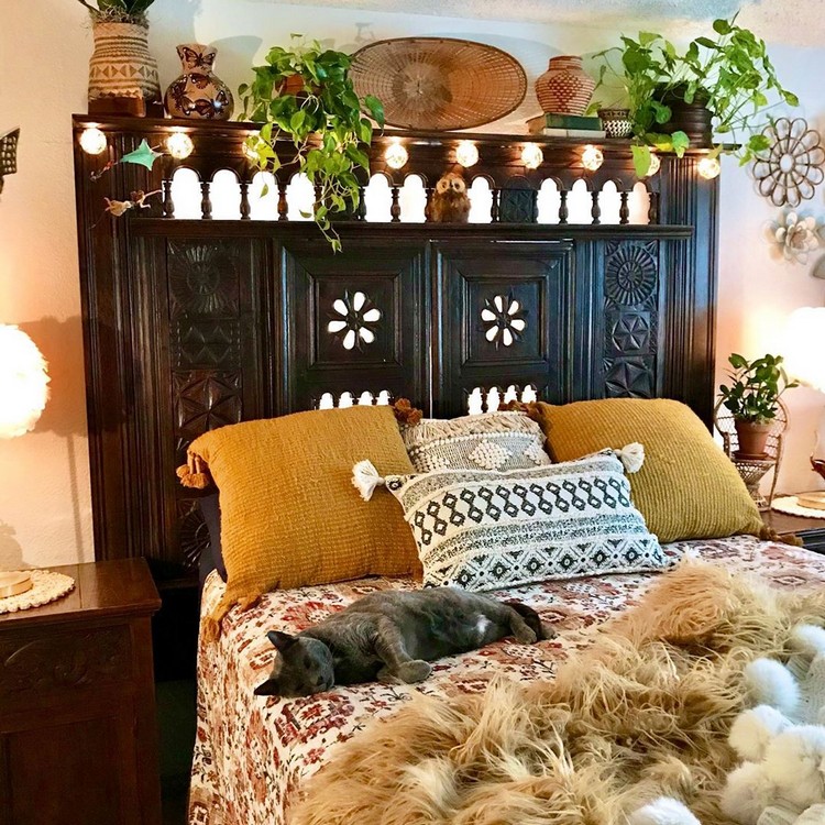 Bohemian Style Beautiful Bedroom Design (1)