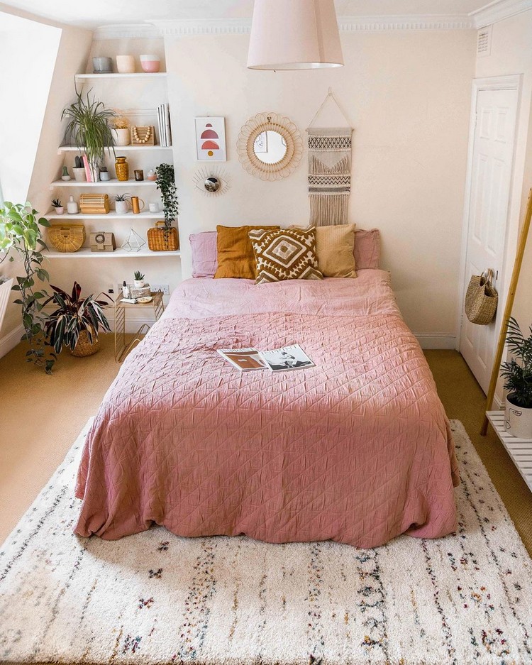 Bohemian Style Beautiful Bedroom Design (3)