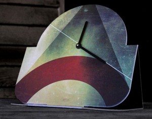 Colorful Cardboard Artime Clock for your Desk or Wall