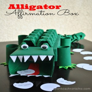 Alligator Affirmation Box