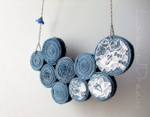 Old Jeans Necklace