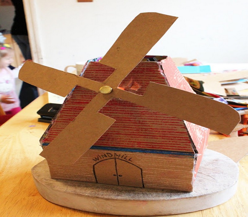Cardboard Windmill Idea