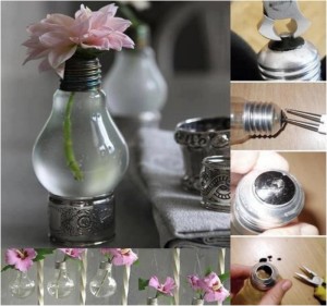 Recycled Light Bulbs Home Decoration