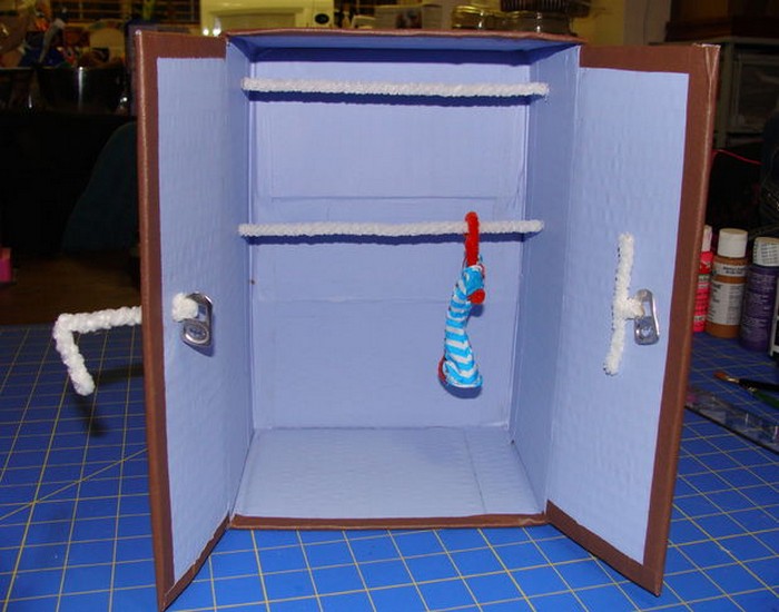 Recycled Material Doll Closet