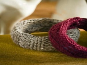 Recycled Sweaters Bracletes