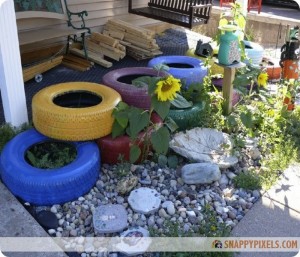 Recycled Tires Gardening Ideas
