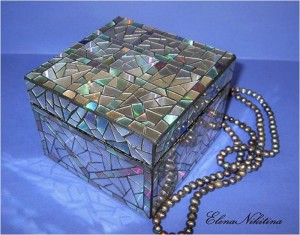 Recycling CDs Making Jewelry Box