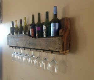 Reclaimed Wood Pieces Wine Racks