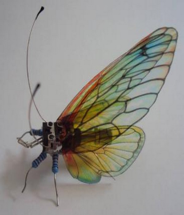 Repurposed Electronics Butterfly