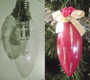 DIY Recycled Light Bulb