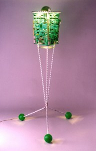 Recycled Electonic Lamp