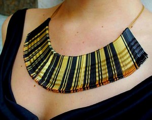 Recycled Metal Pins Awesome Necklace