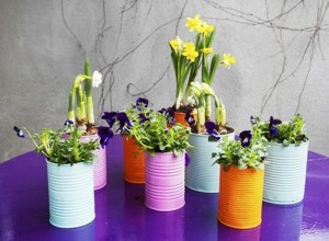 Recycled Tin Cans Awesome Flower Pots
