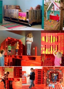 Recycled Wood Pallets Kids Playground