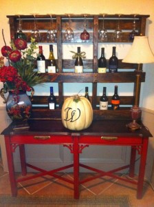 Recycled Wooden Pallet Wine Rack