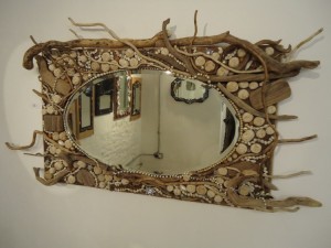DIY Driftwood Mirror Wall Art