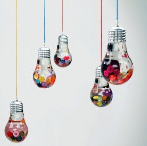 Recycled Bulbs Decoration