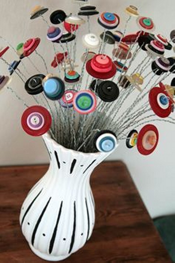 Recycled Button Crafts