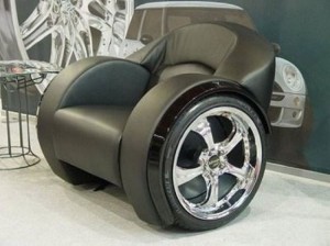 Recycled Car Part Chair