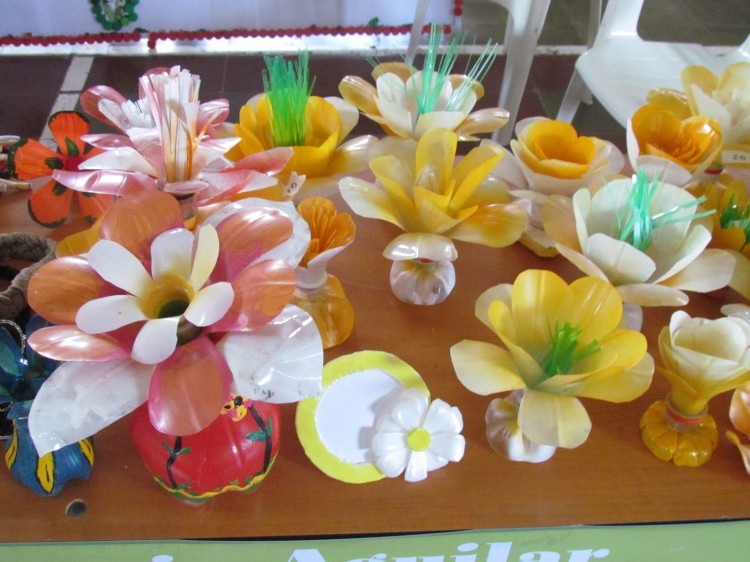 Recycled Plastic Bottles Flowers