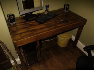 DIY Wooden Pallet Computer Desk