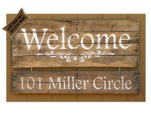 Pallet Welcome Sign Board