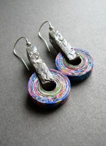 Recycled Paper Earring Craft