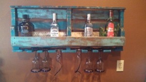 Recycled Wooden Pallet Wine Rack