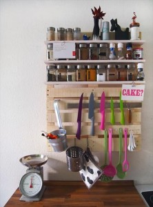 Upcycled Pallet Kitchen Shelf