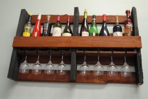Upcycled Pallet Wine Rack