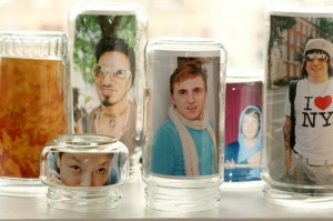 Recycled Glass Jars Photo Frame
