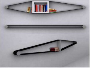 Upcycled Belt Shelf
