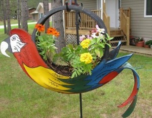 Upcycled Tire Planter
