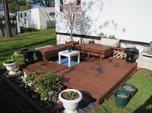Pallet Deck with Furniture