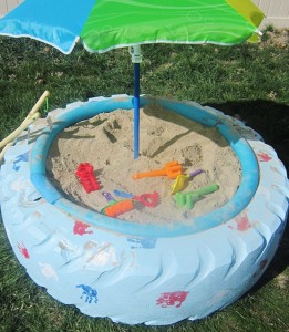 Tire Sand Box for Kids