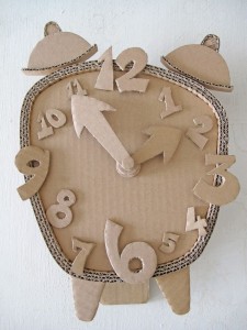 Cardboard Clock