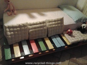 Colorful Pallet Kids Bed