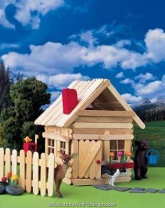 Ice Cream Sticks Playhouse