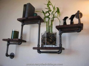 PVC Pipe Wall Shelf