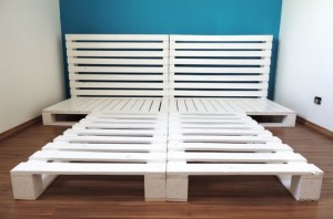 Pallet Bed Frame with Headboard