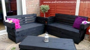 Pallet Patio Corner Couch