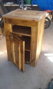 Pallet Side Table with Drawers