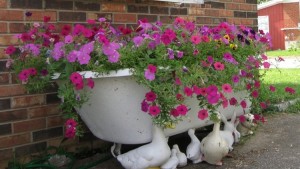 Upcycled Garden Art