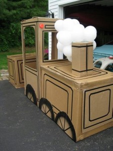 Kids Cardboard Train
