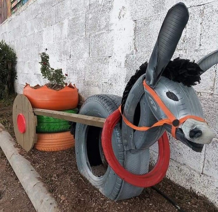 Old Tires Recycling Idea