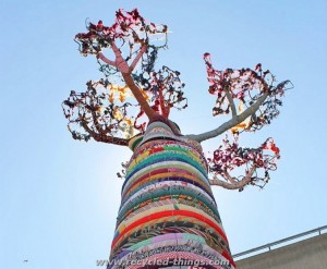 Recycled Fabric Baobab Tree