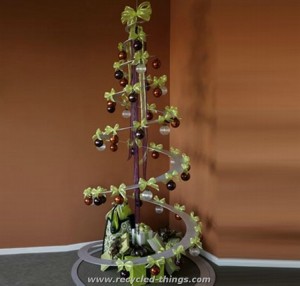 Recycled Materials Christmas Tree