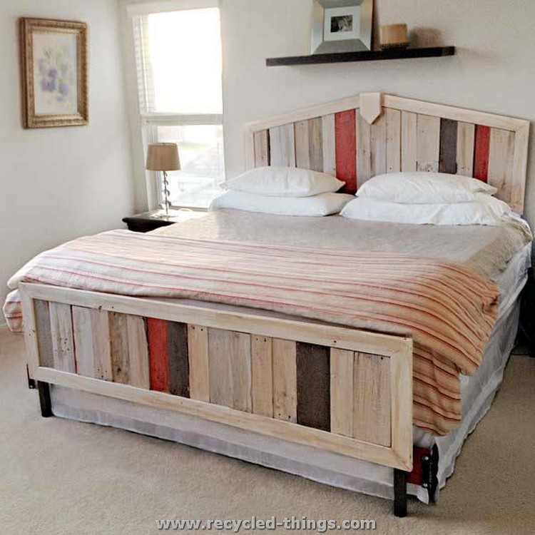 Recycled Pallet Bed